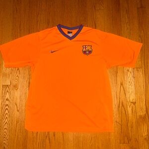 FC Barcelona 2006 2007 Away Soccer Jersey Football Shirt Nike Men's Size XL
